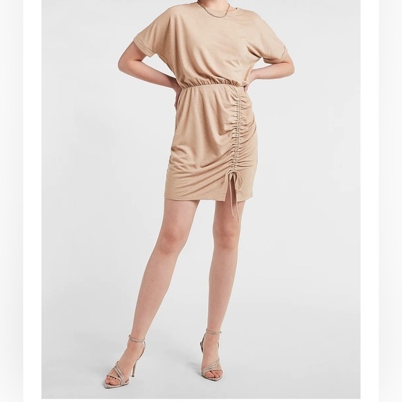 Express Tan Mini Dress Size S NWT - Picture 1 of 14